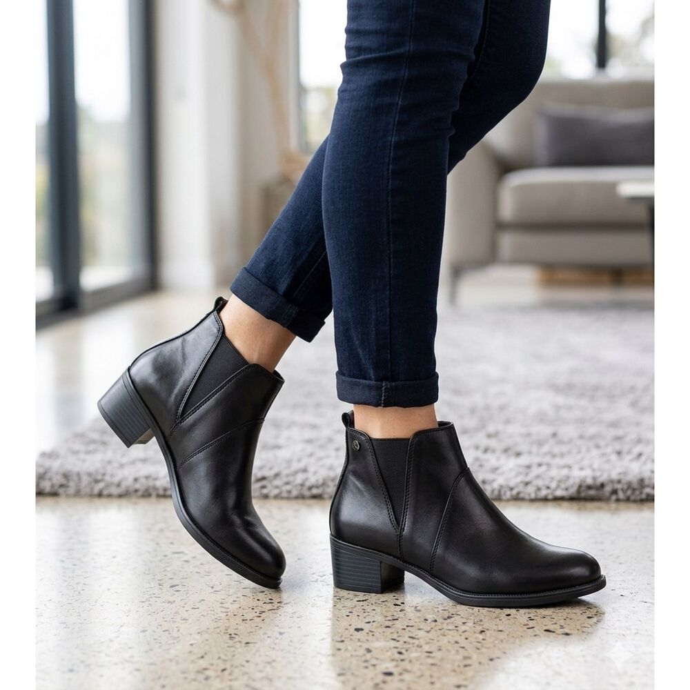 Botin De Cuero Lady Negro Alquimia image number 5.0