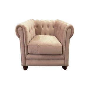 Sofa Florencia 1 Cuerpo Tela Velvet Beige