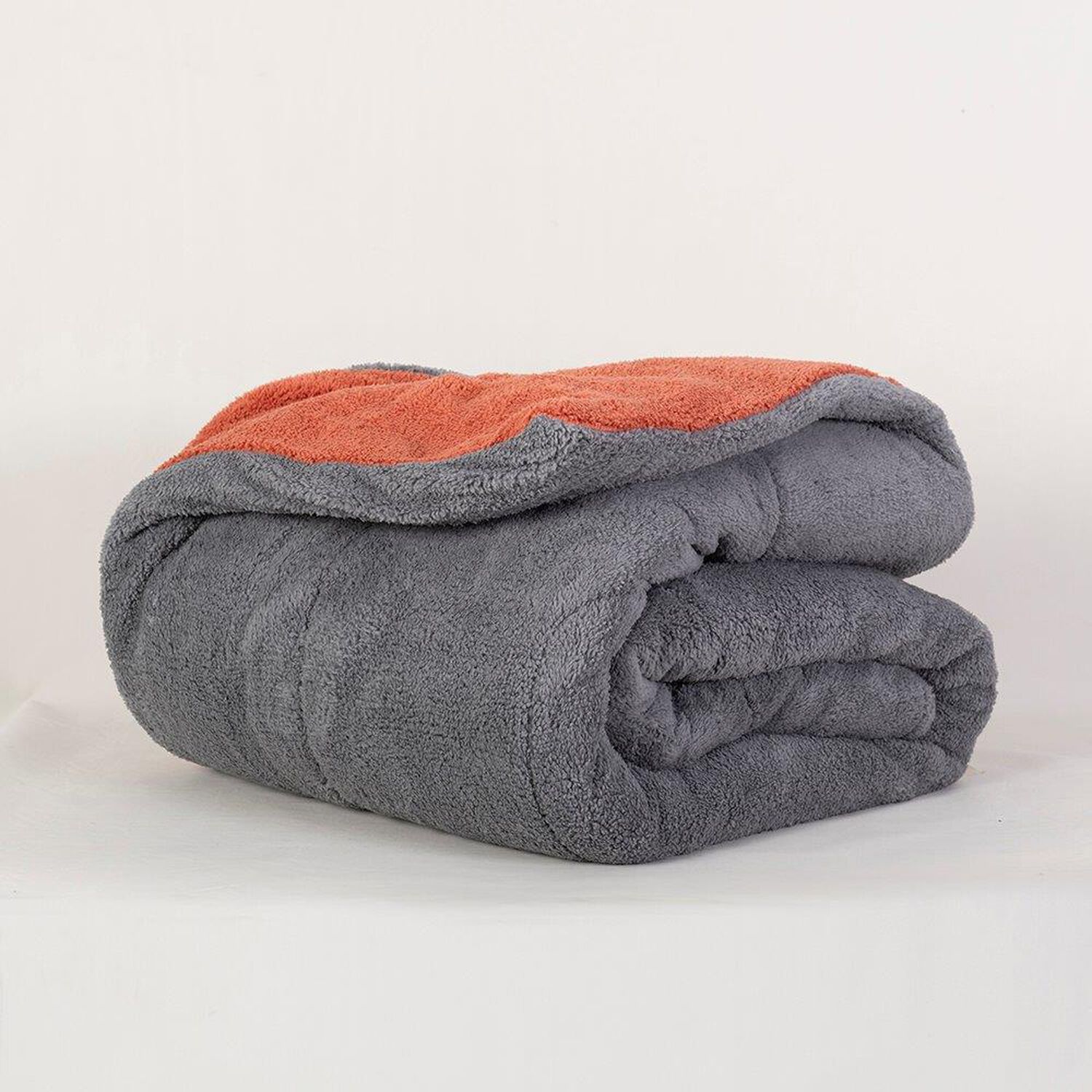 Plumon Sherpa/sherpa 2 Plazas Gris-naranjo image number 2.0