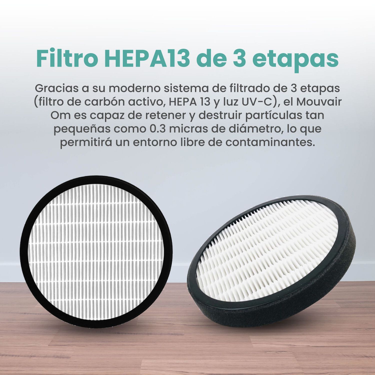 Purificador De Aire Mouvair Om + Filtro Hepa H13 image number 7.0