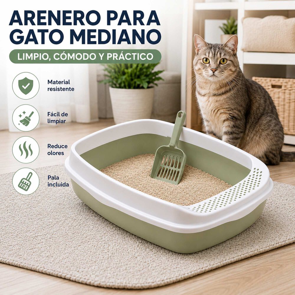 Arenero Para Gato Mediano + Pala Incluida image number 11.0