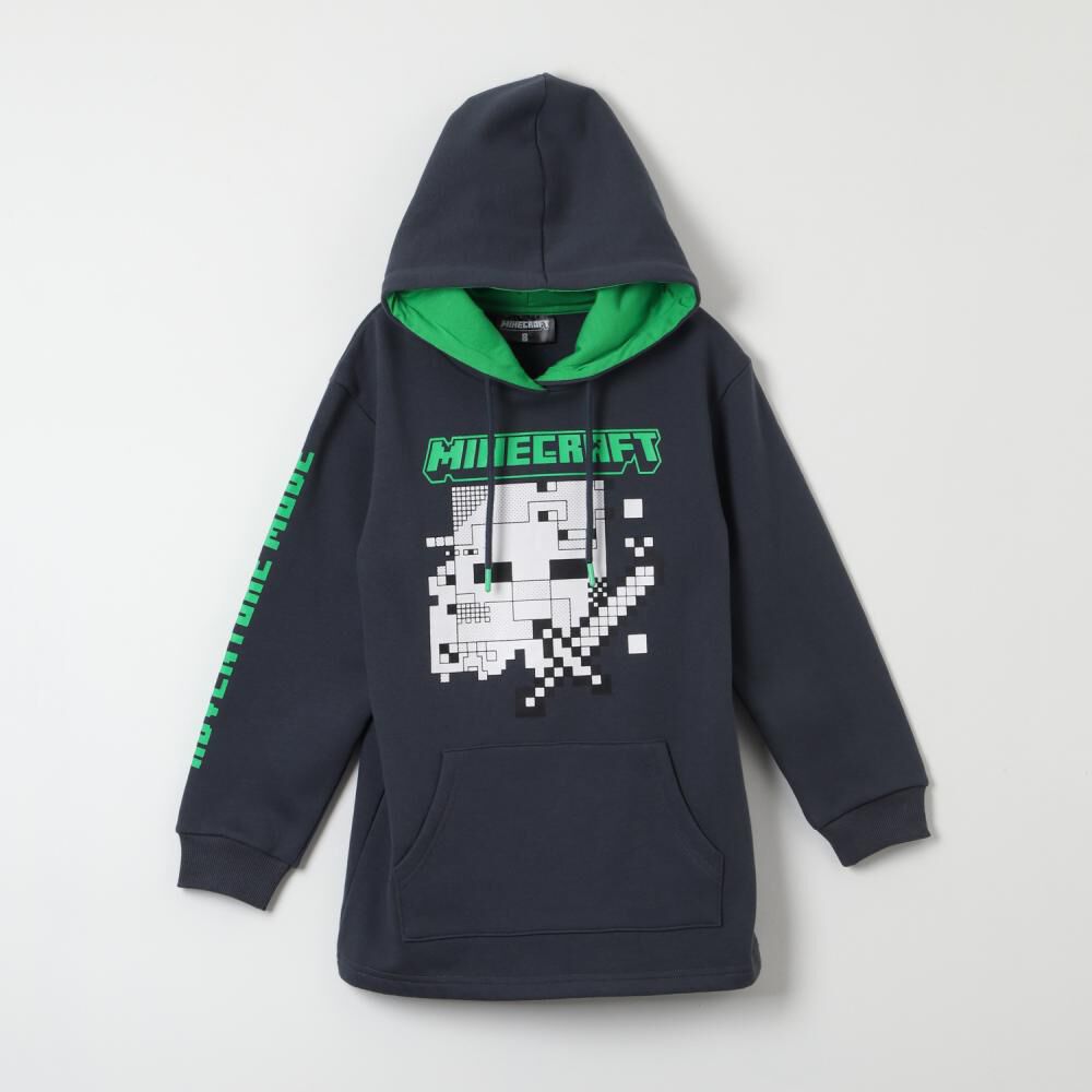 Poler&oacute;n Cerrado Gorro Ni&ntilde;o Creeper Minecraft image number 0.0