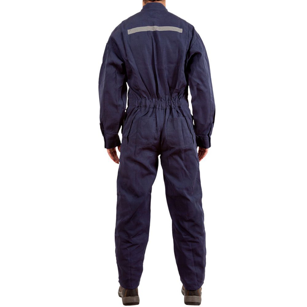 Overol Poplin Azul image number 2.0