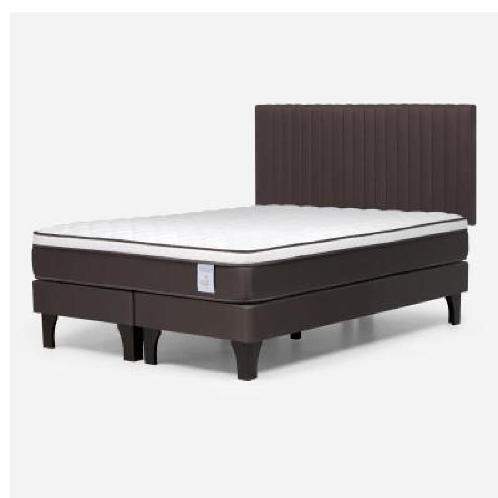 Cama Europea Rosen New Style 4 Plus / 2 Plazas / Base Dividida + Respaldo image number 7.0