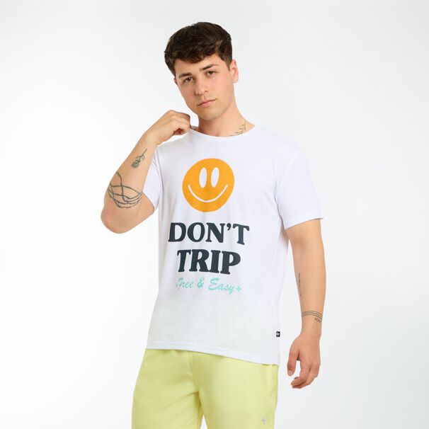 Polera Estampada Manga Corta Cuello Redondo Hombre Skuad