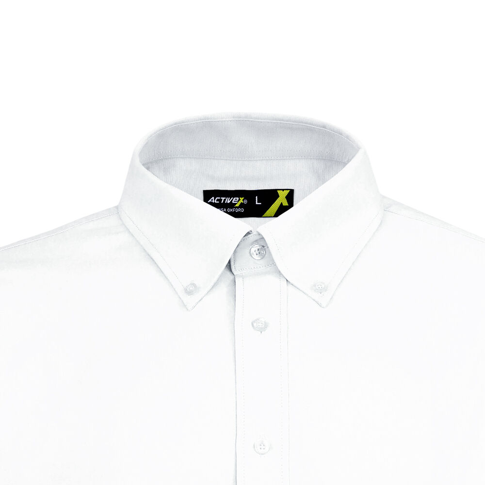 Camisa Oxford Manga Larga Blanca Upf 20 image number 3.0