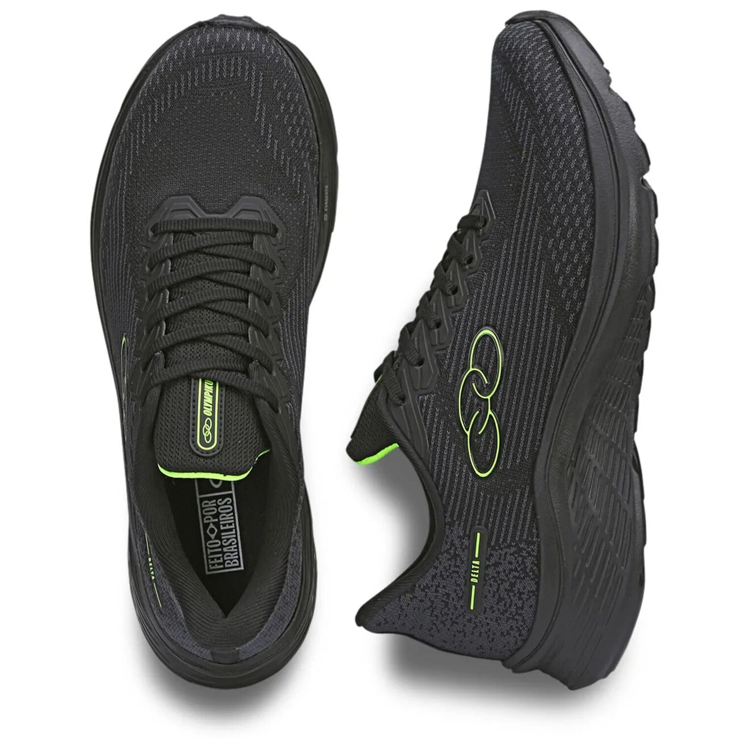 Zapatilla Hombre Delta Negro/verde Olympikus image number 1.0