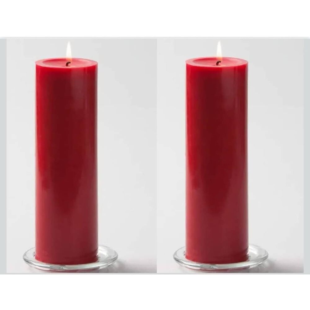 Pack De 2 Velas 15 X5 Cm Rojas image number 3.0