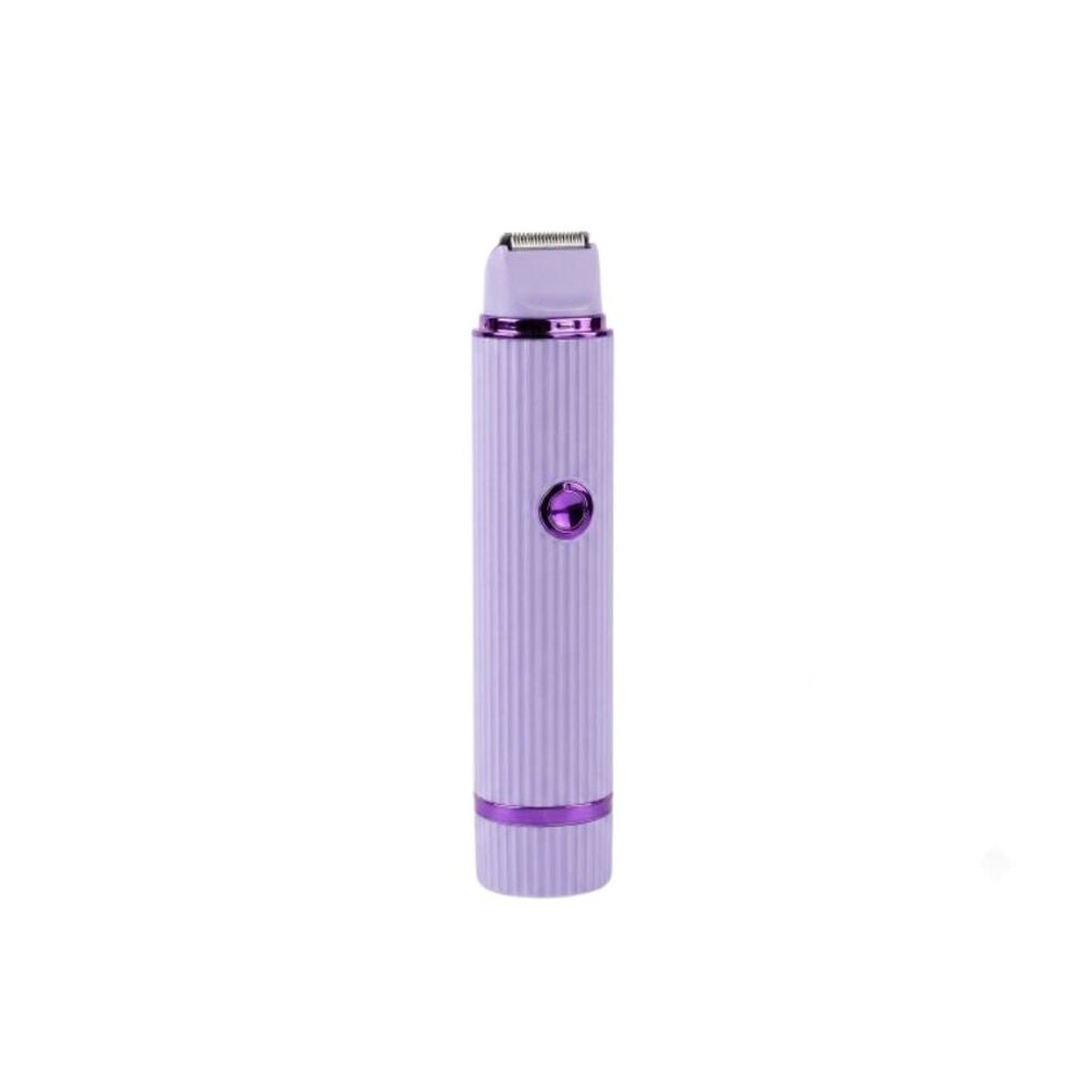 GENERICO Depiladora Eléctrica Doble Cabezal Recargable Usb Lila