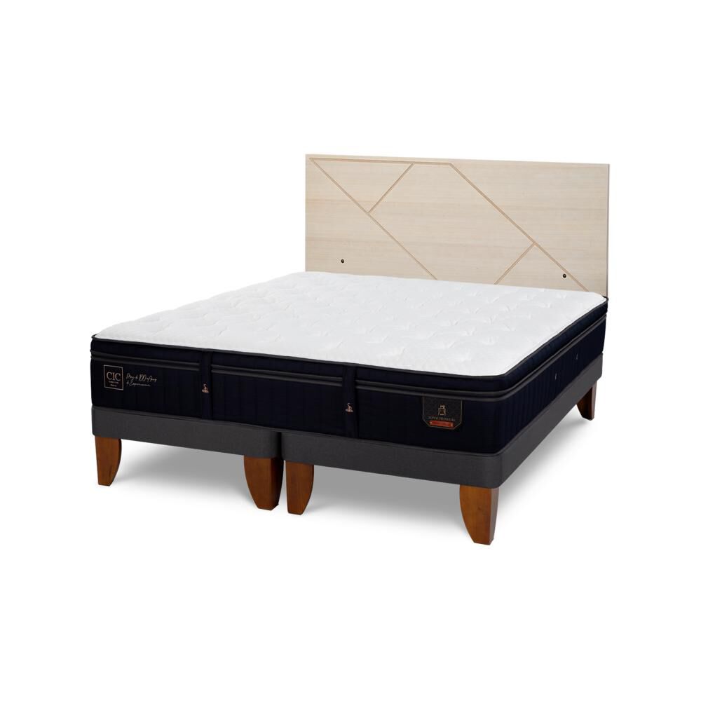 Cama Europea Cic Linea Premium / King / Base Dividida + Respaldo image number 5.0