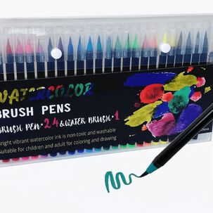 L&aacute;piz Pincel De Acuarela 24 Colores Wc1010 Foska