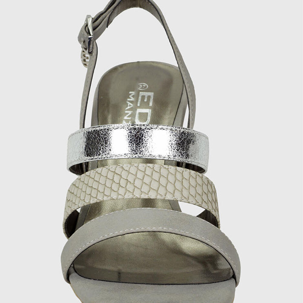 Sandalia Olivia Plateado image number 5.0