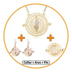 Set Collar Giratiempo Hermione Harry Potter