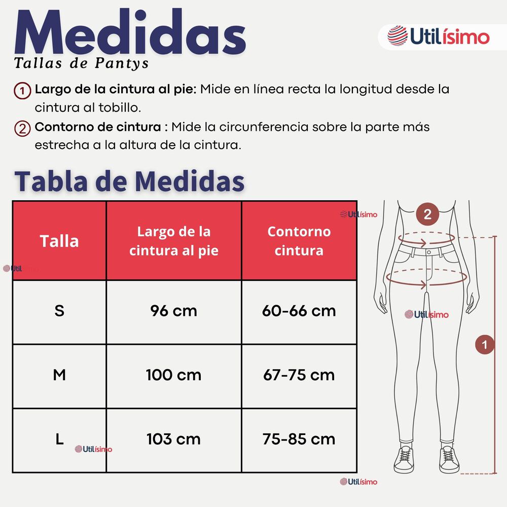 Pack 3 Calzas Pantys Con Chiporro Mujer Elasticada Negra image number 2.0
