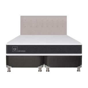 Box Spring Cic Ortopedic / King / Base Dividida + Respaldo + Almohada