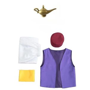 Disfraz Adulto Completo Aladin Principe Ali + Lampara Disney
