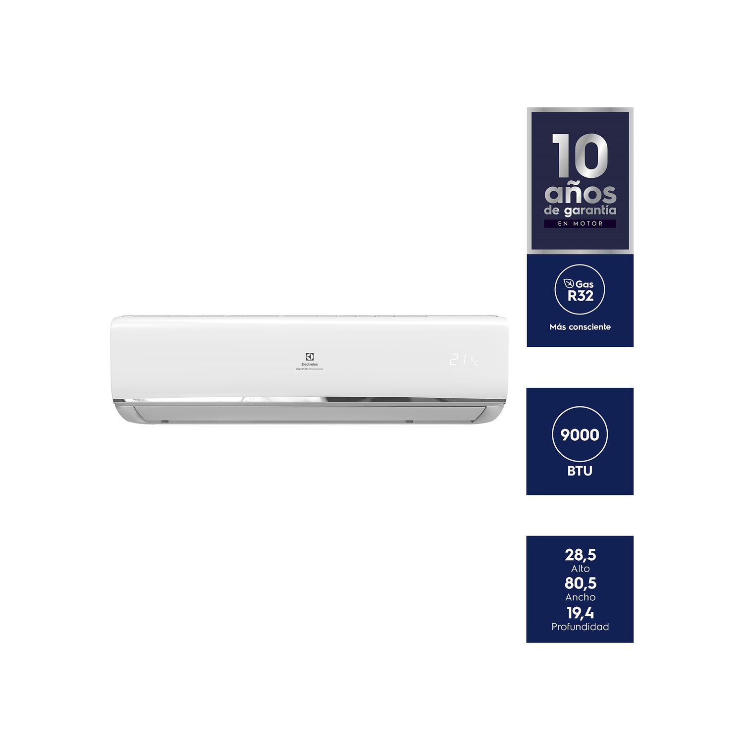 Aire Acondicionado Efficient Inverter 9000 Btu - Electrolux image number 4.0