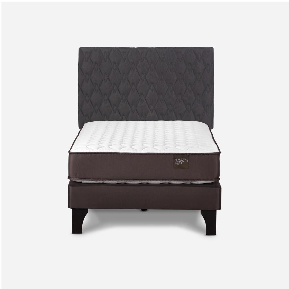 Cama Europea Rosen New Ergo T / 1.5 Plazas / Base Normal + Respaldo image number 1.0
