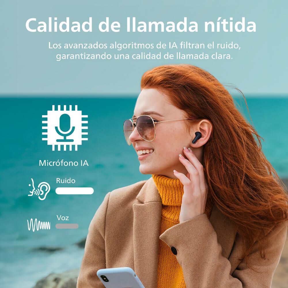 Audífonos Bluetooth Philips Tat1108bk image number 2.0