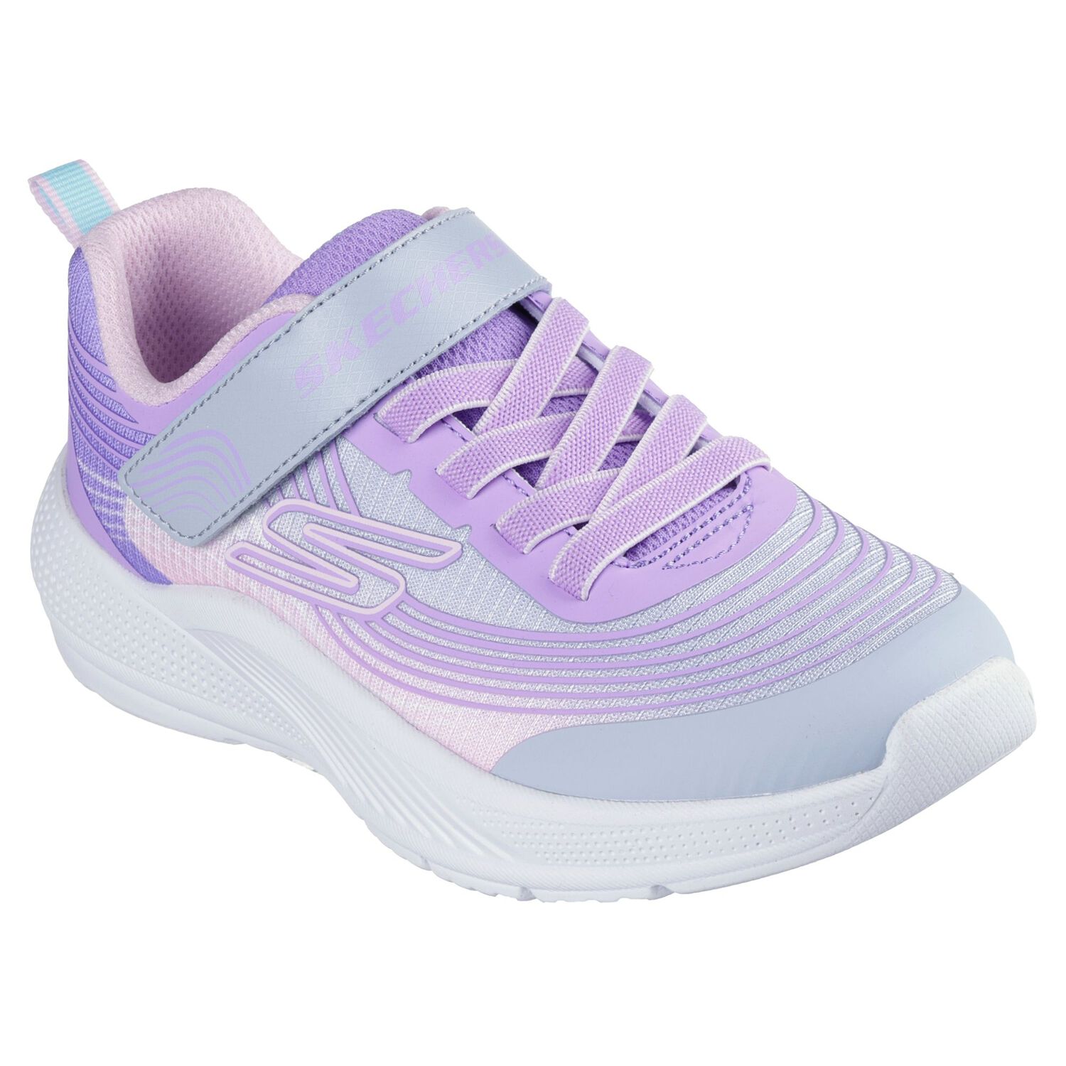Zapatilla Skechers Microspec Advance Ni&ntilde;a Morado image number 4.0