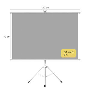 Telón Proyector 60 Pulgadas 120 X 90 Cm Levo