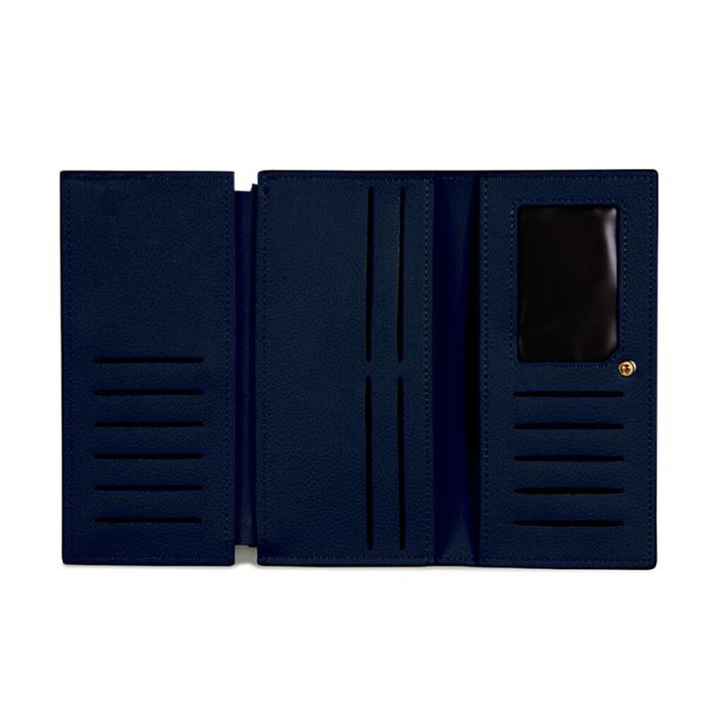 2 Billeteras De Mujer Delia Negra Y Azul Carven image number 6.0