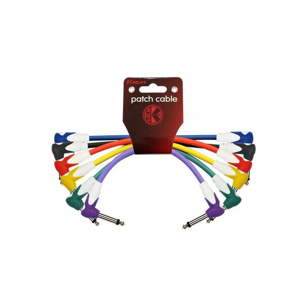 Pack 6 Cables Plug-plug Angulo Colores 0.3 Mts Lg6-203-6
