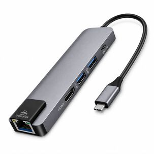 Tecmaster Docking Station Type-c 100w + Hdmi 4k+ Ethernet+ Hub Usb 3.0