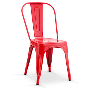 Silla Metal Tolix Rojo