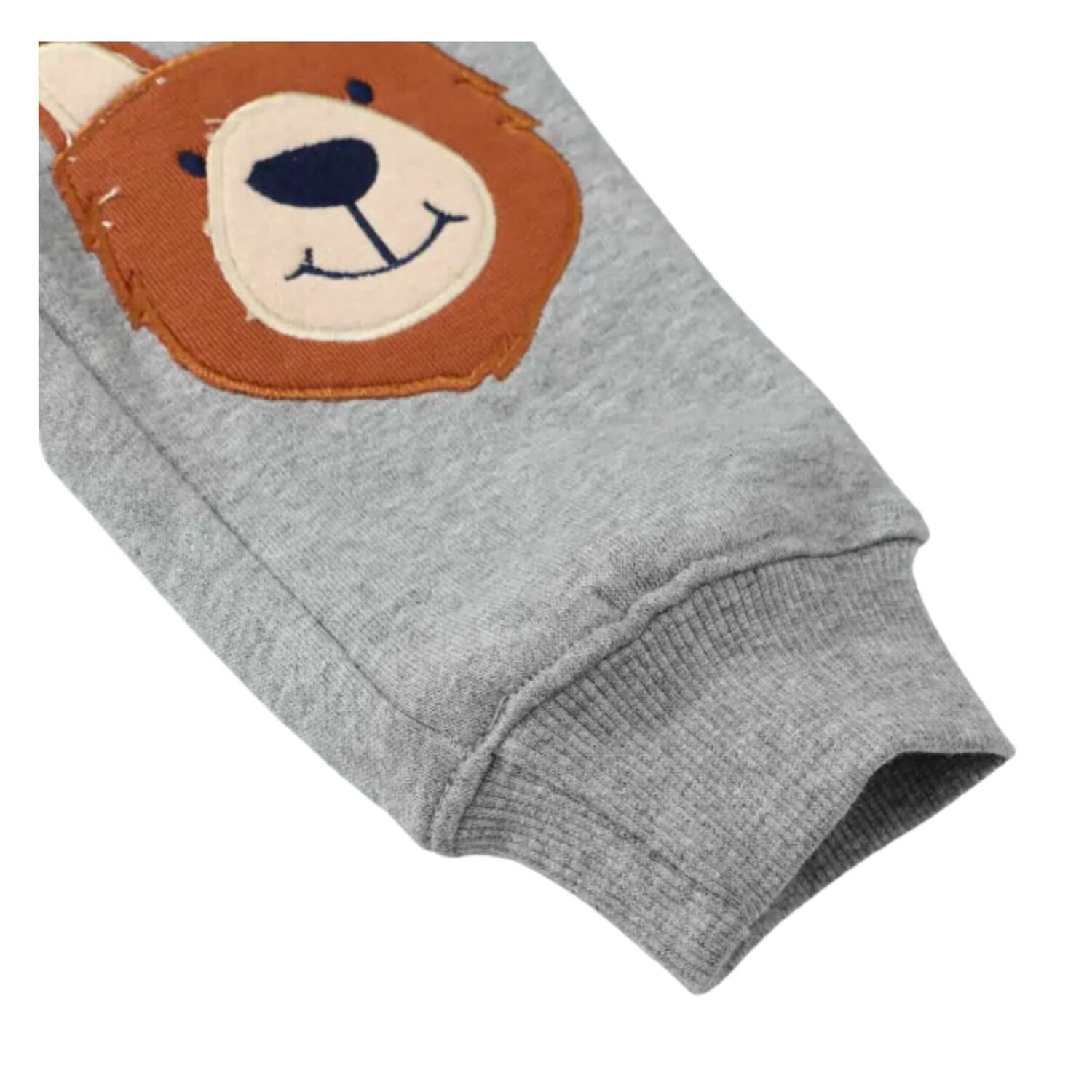Pantal&oacute;n Buzo Ni&ntilde;o 100% Algod&oacute;n Jump Kids Gris Claro Oso image number 2.0