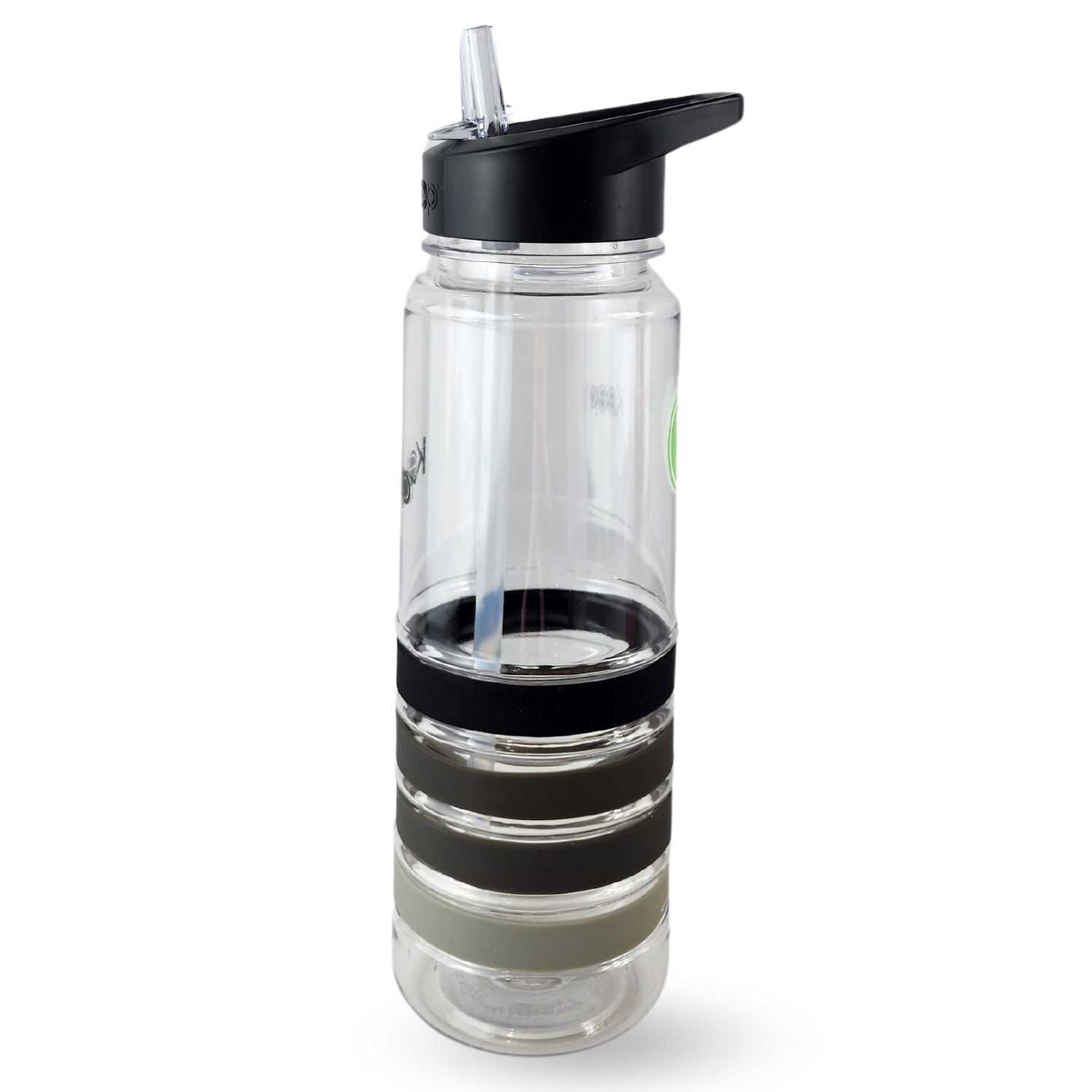Botella Keep Bandas Colores 750ml Agua Bebidas Negro image number 1.0