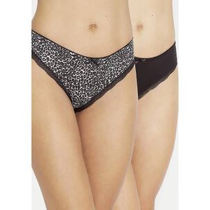 Pack 2x Bikini Algod&oacute;n P213012-neg1 Kayser