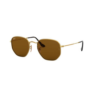 Lentes De Sol Hexagonal Brown Polarizados Ray-ban
