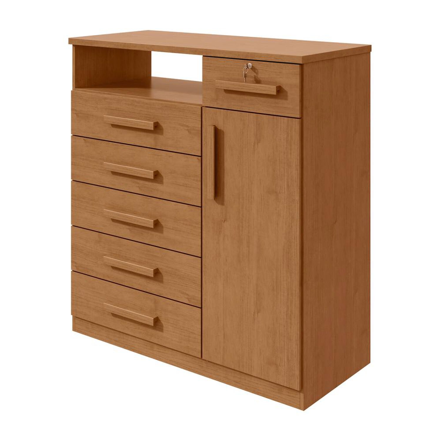 Comoda Di Poretti Design Comoda Da Vince / 1 Puerta / 6 Cajones image number 0.0
