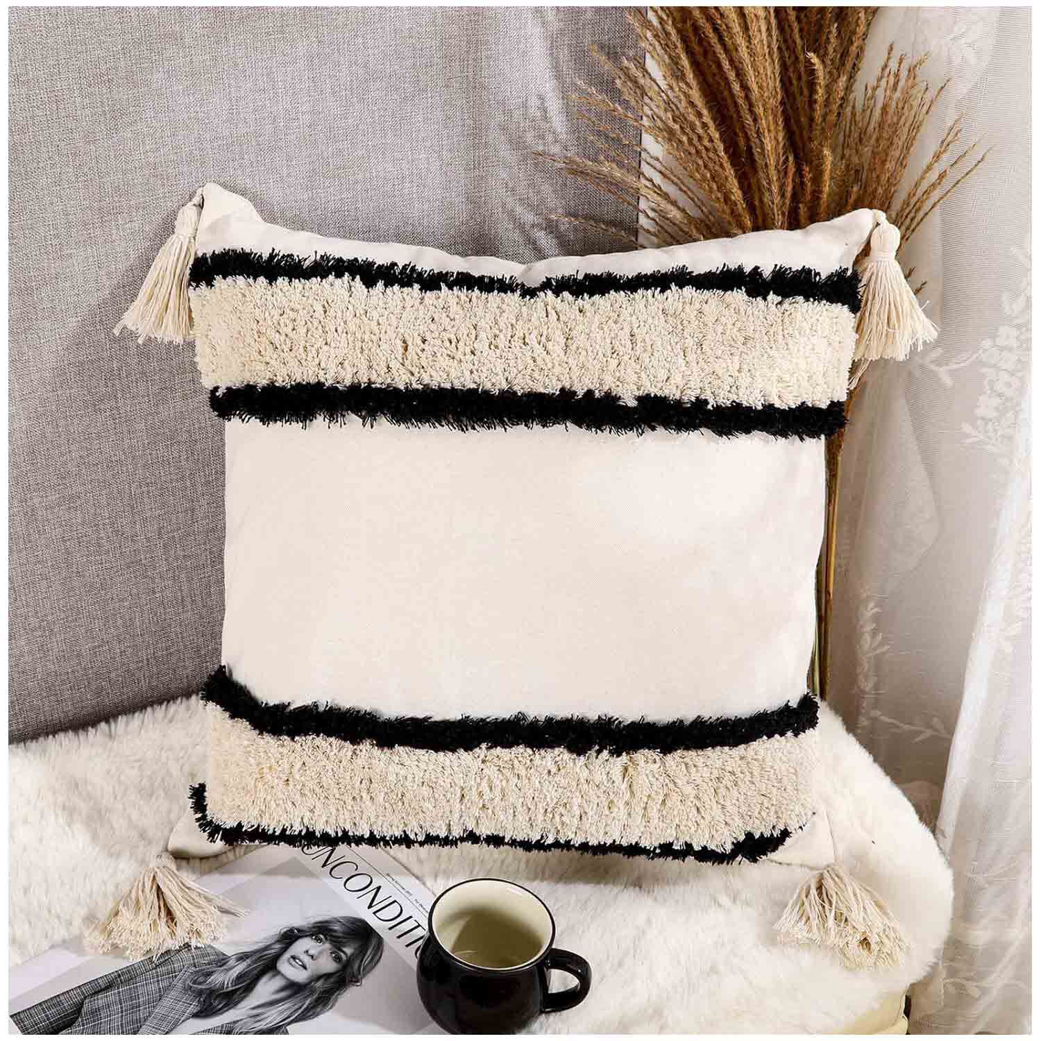 Pack De 02 Fundas De Cojin Dise&ntilde;o Boho 45x45 Cm Mod83 image number 0.0