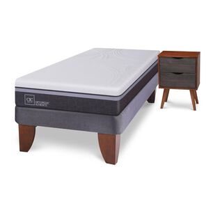 Cama Europea Cic Ortopedic Advance / 1.5 Plazas / Base Normal + Velador