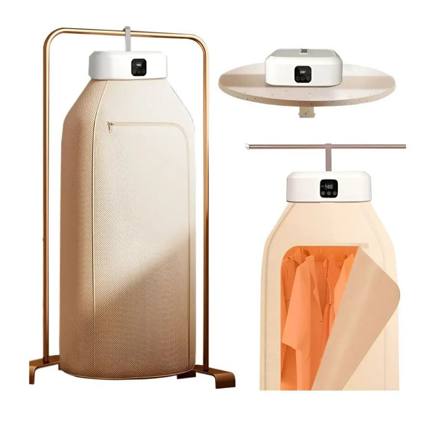 Secadora Port&aacute;til De Ropa Plegable Temporizador 600w image number 2.0
