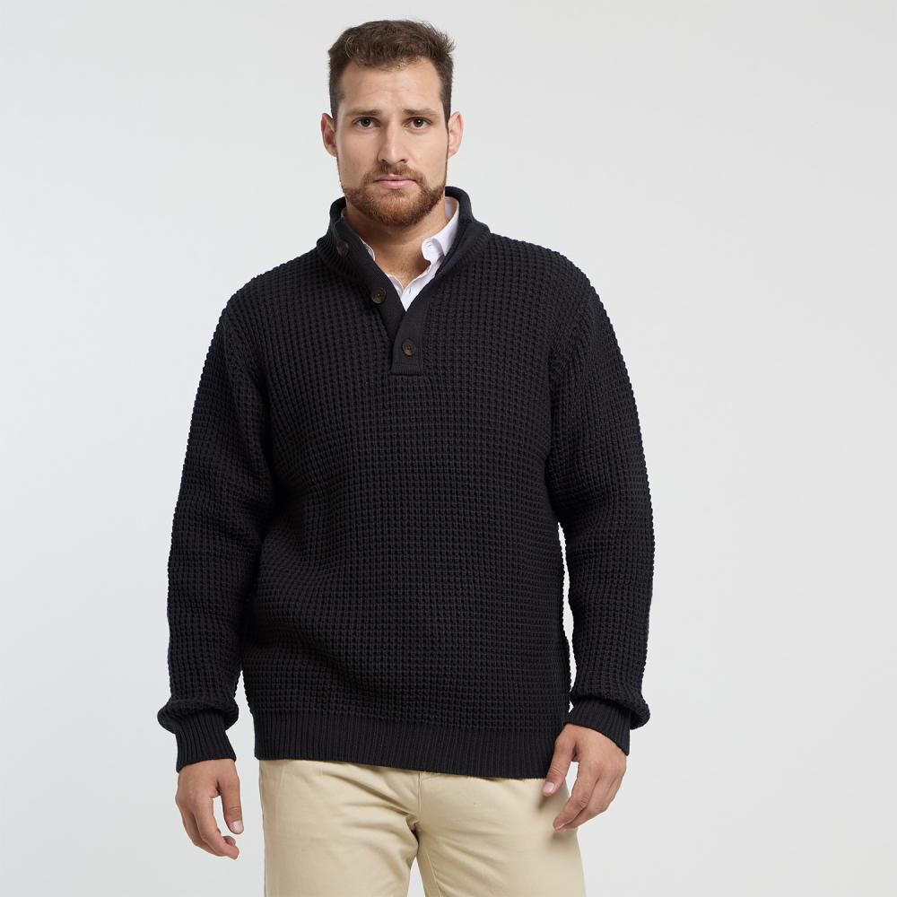 Sweater Liso Regular Cuello Alto Hombre Herald image number 0.0