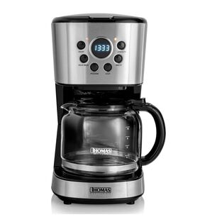 Cafetera Electrica 1.8l 900w Jarra De Vidrio Th-141 Thomas