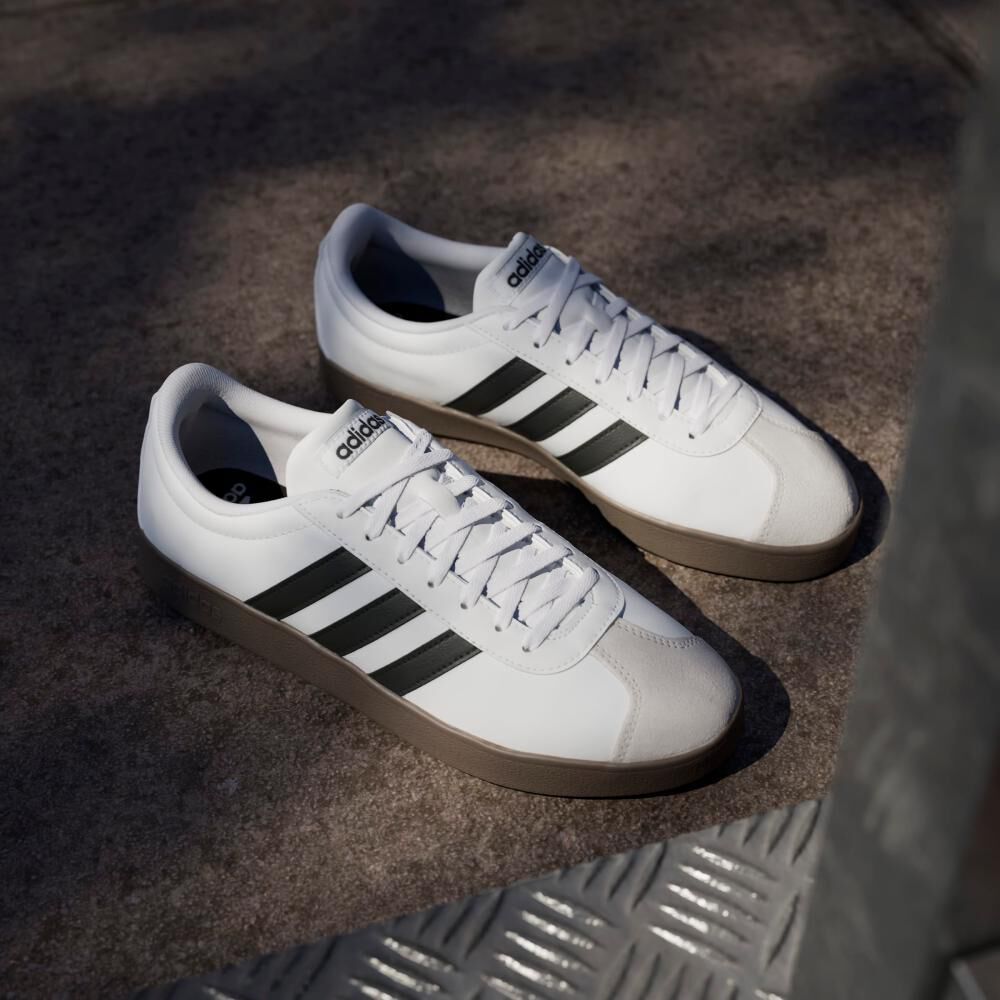 Zapatilla Urbana Mujer Adidas Vl Court Base Blanco image number 4.0