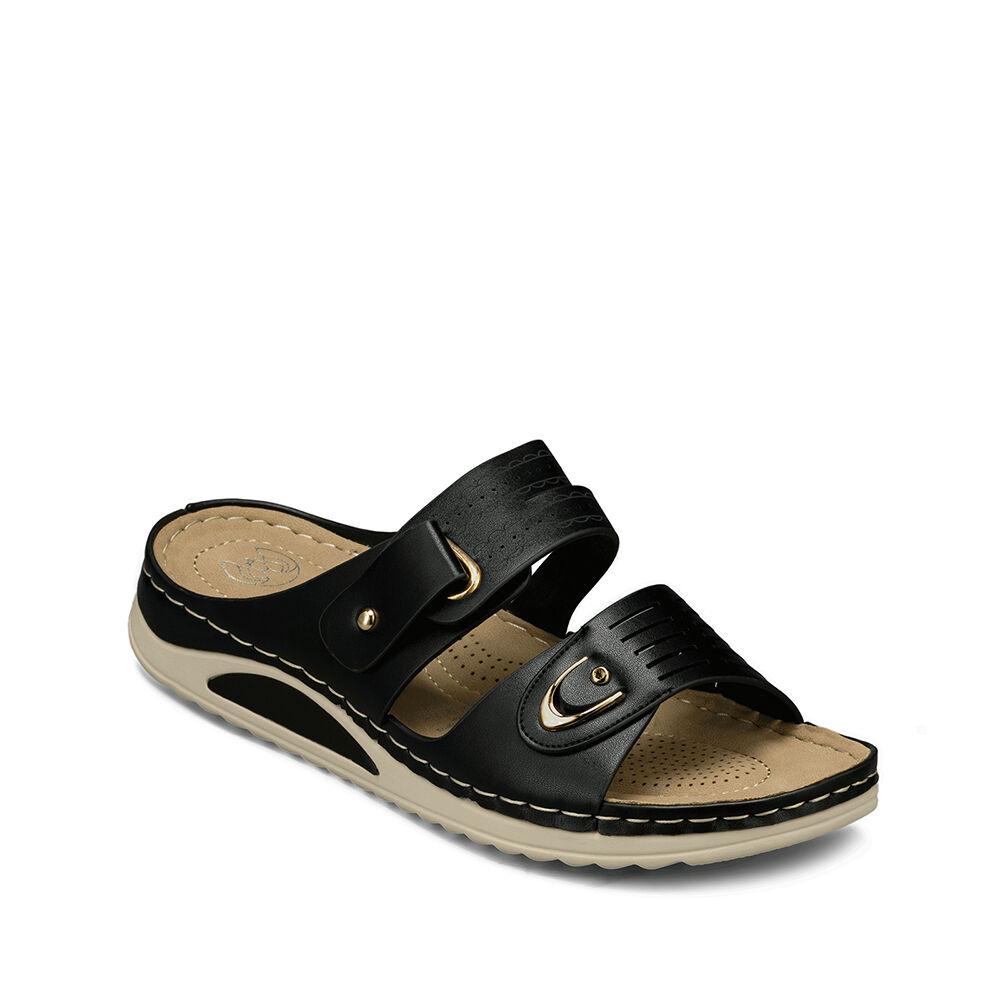 Sandalia Estilo Chala Taco Cu&ntilde;a Casual Mujer Weide Jn722 image number 6.0