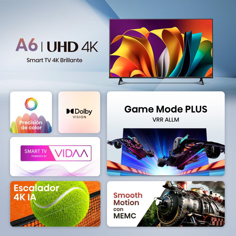 Led 43" Hisense 43A6N / Ultra HD 4K / Smart TV image number 4.0