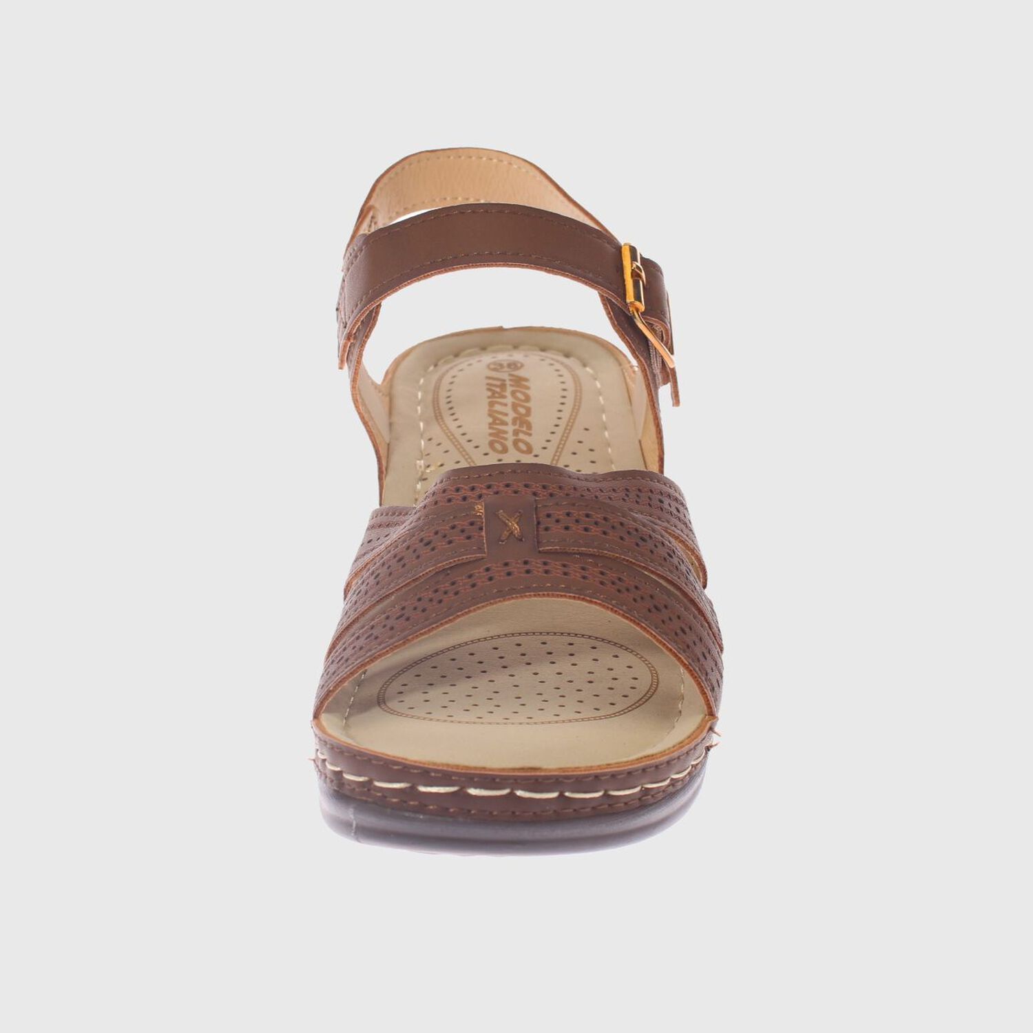 Sandalia Confort Caf&eacute; Modelo Italiano Art. 5ask76603brown image number 2.0