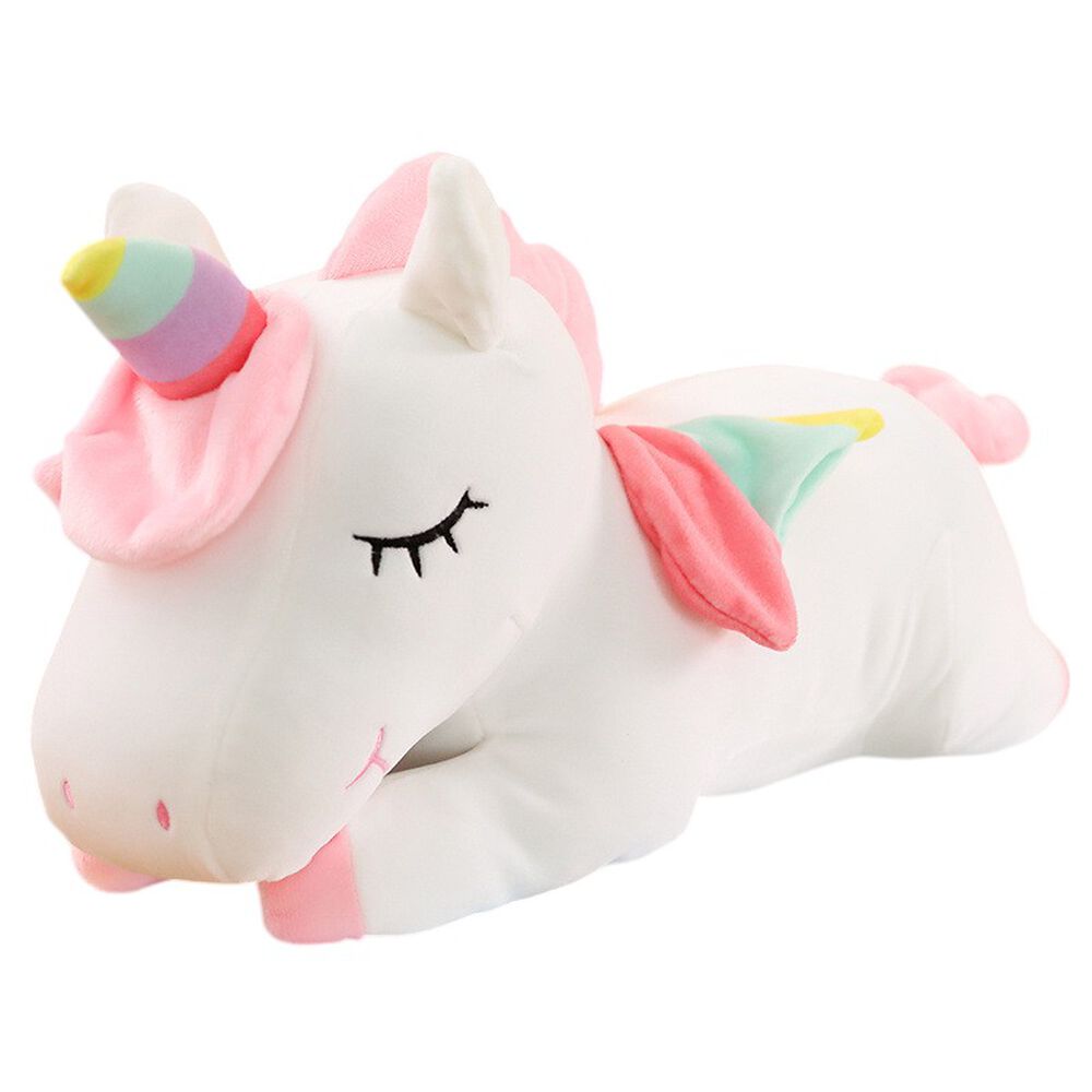 Peluche Unicornio Tierno Rosa Y Blanco 40 Cm image number 3.0