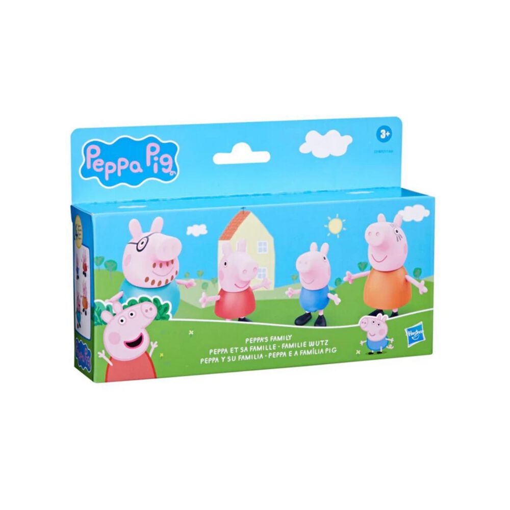 Juguete Set 4 Figuras Peppa Pig Y Su Familia 7cm Infantil image number 1.0