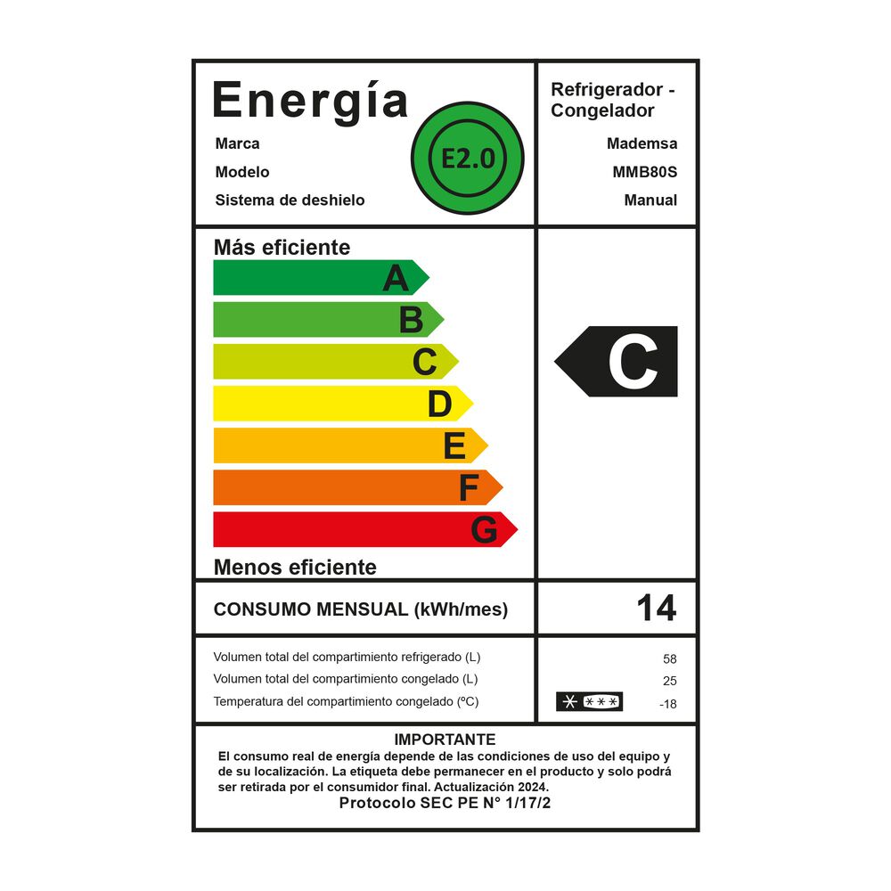 Mini Refrigerador 83l Fr&iacute;o Directo Top Freezer Inverter Mmb80s image number 10.0