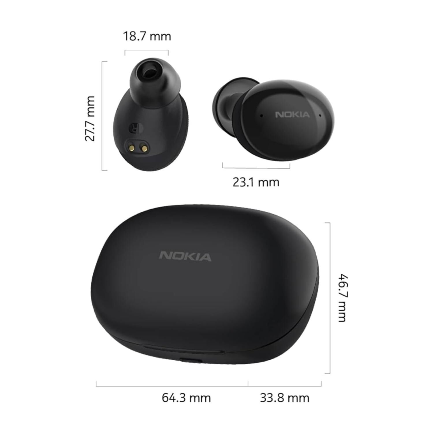 Audifonos Bluetooth Tws Inear Negro Comfort 411 image number 3.0