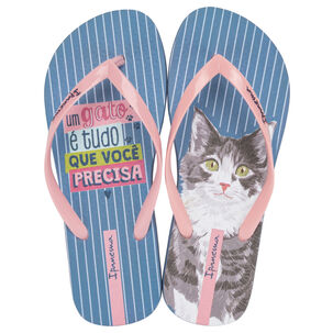 Sandalia Mujer Azul/rosa Love Pets Ipanema