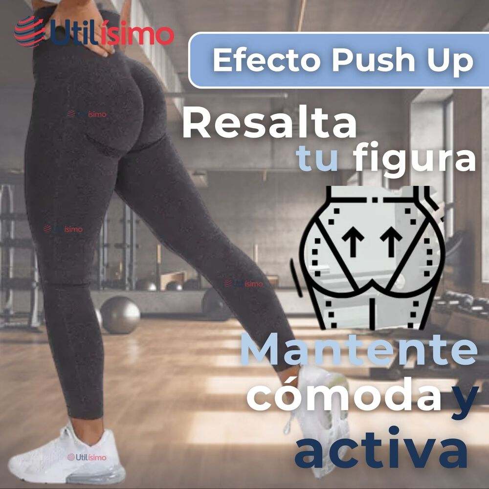 Calza Leggings Push Up Cintura Alta Polar Deportiva Premium Surtido Mujer image number 3.0