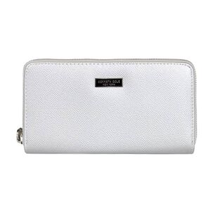 Billetera Mujer Bessie Plateada Kenneth Cole